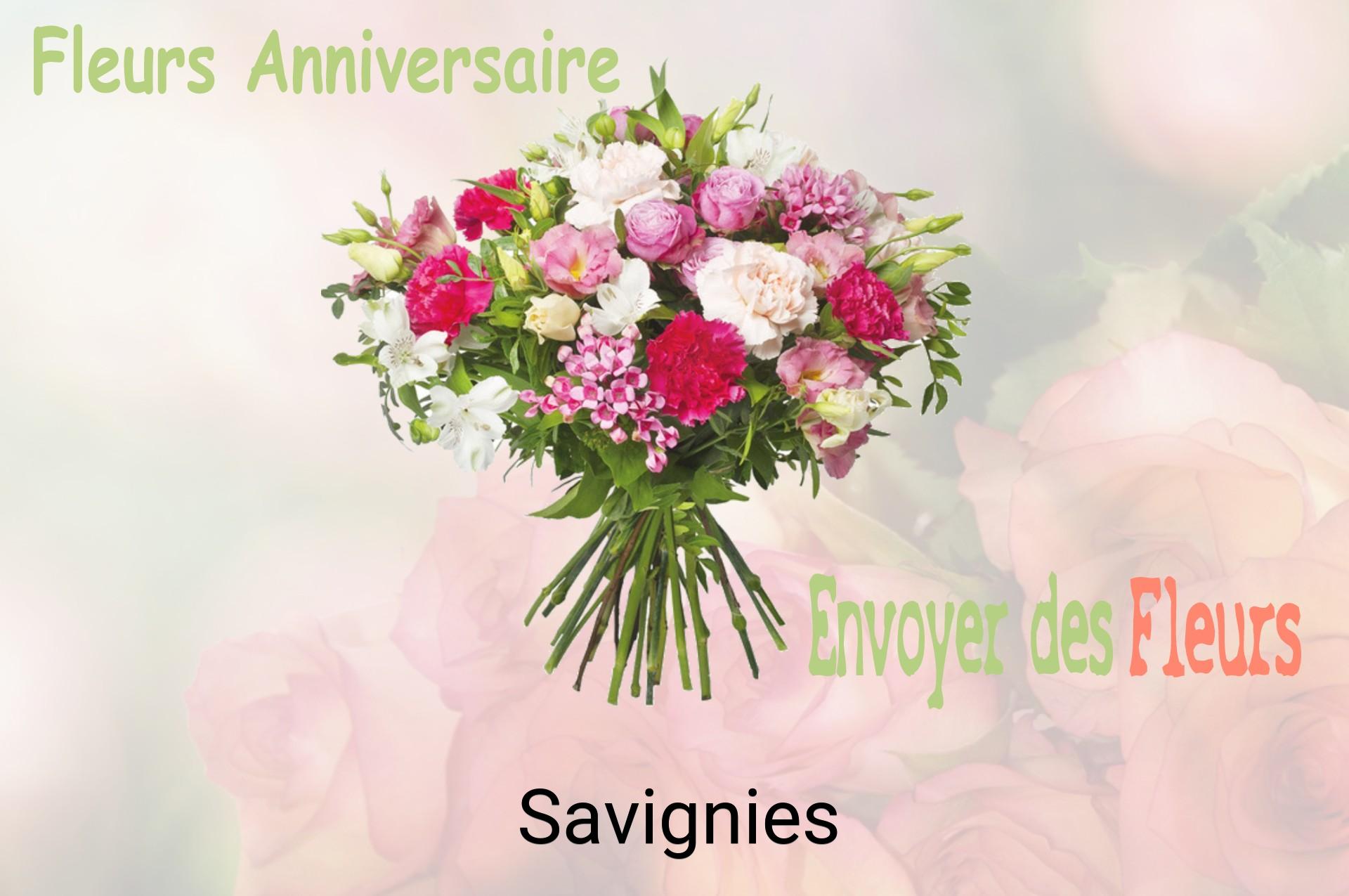 Bouquet de fleurs d’anniversaire livré à Savignies